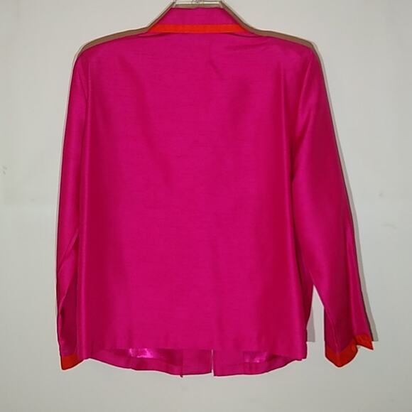 Peter Popovitch Women's size Large Pink zippered Blazer/Jacket. - Picture 5 of 7